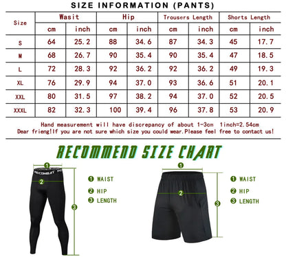 5pcs Men's Sports Suit Gym Fitness Compression Sportswear